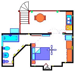 Large Studio flor plan